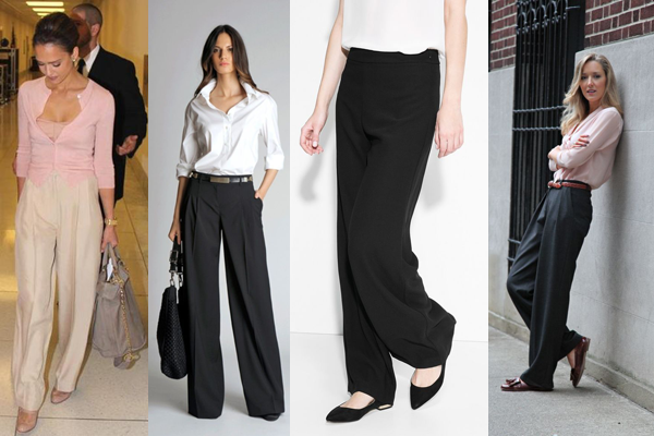shoes to wear with wide leg dress pants